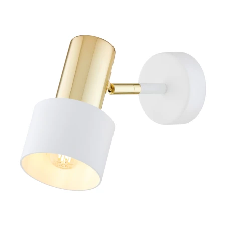 Kinkiet loft DORIA 4264 ścienna biała złoty - Argon