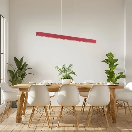 Lampa wisząca belka BALANS 8304 czerwona - Argon