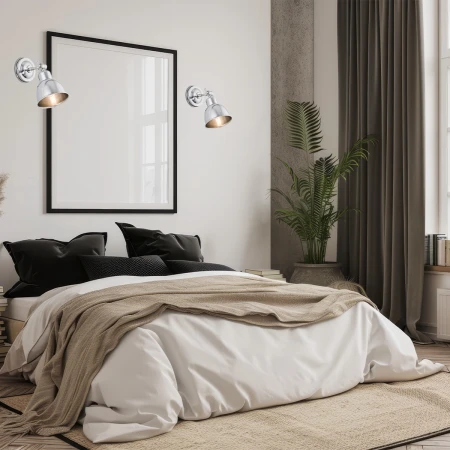 Kinkiet loft EUFRAT 3172 loftowy chromowany - Argon