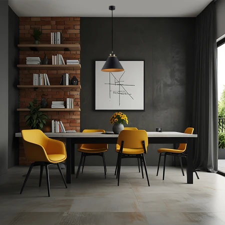 Lampa loft wisząca czarna ORTE 4915 - Argon