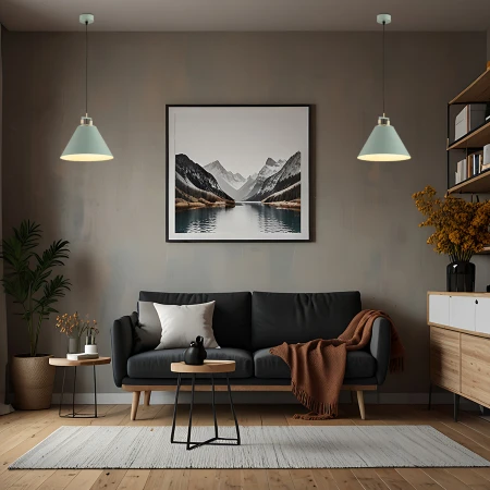 Lampa loft wisząca szałwiowa ORTE 4916 - Argon