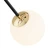 Lampa designerska wisząca ABSTRACT 1696 minimalistyczna czarna - Argon