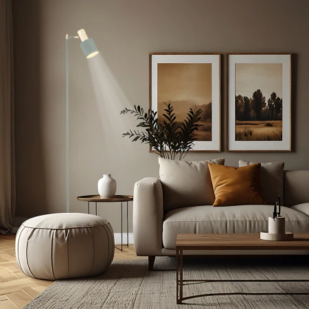 Lampa podłogowa minimalistyczna szałwiowa DORIA 4271 - Argon