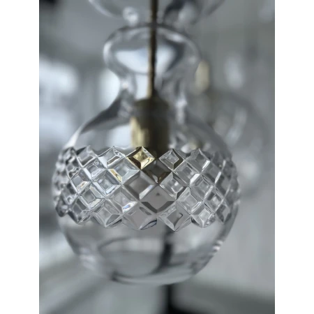 Lampa wisząca nowoczesna BILBAO 4204 kryształowe szkło - Argon
