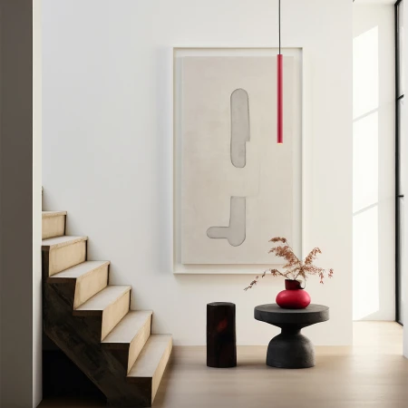 Lampa wisząca nowoczesna LED RIO 8331 czerwona rurka - Argon