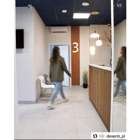 Lampa nad stół stylowa wisząca SAGUNTO 1489 potrójna mleczna złoto - Argon