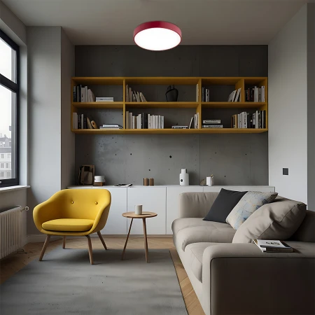 Plafon okrągły LED 22W TIAMO 8334 czerwony - Argon