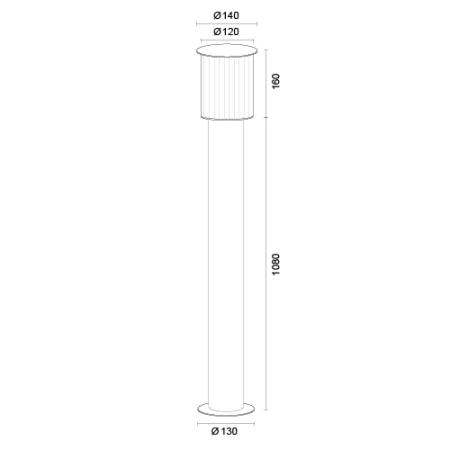 Lampa ogrodowa stojąca duża NORFOLK 8750 - Argon