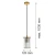 lampa wisząca ogrodowa NORFOLK 8755 - Argon