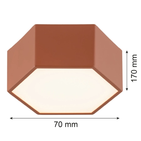 plafon LED LIBERO terakota 8783 - Argon
