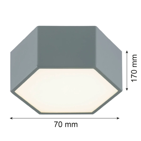 plafon LED LIBERO ciemna szałwia 8784 - Argon