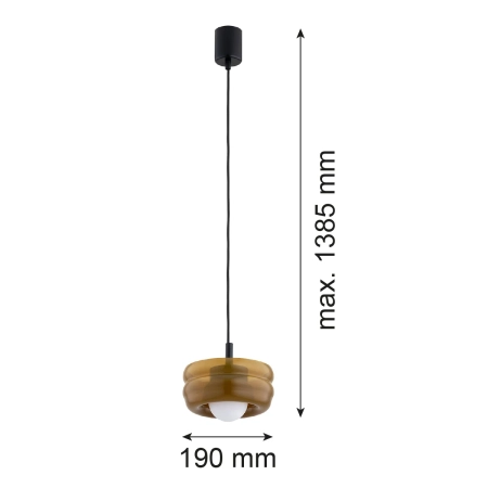 Lampa wisząca TEVO bursztyn 8816 - Argon