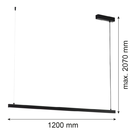 Lampa wisząca góra / dół MIAMI 8835 - Argon