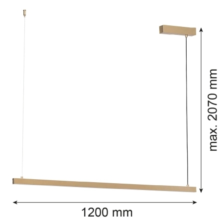 Lampa wisząca góra / dół MIAMI 8836 - Argon