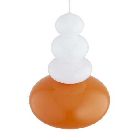 Lampa wisząca DIEGO biały połysk, soczysta pomarańcza 8822 - Argon