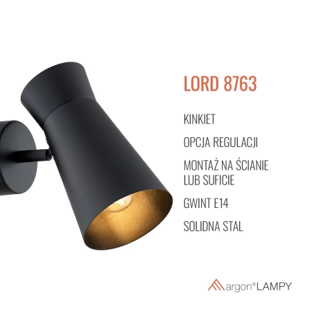 Kinkiet LORD 8763 - Argon