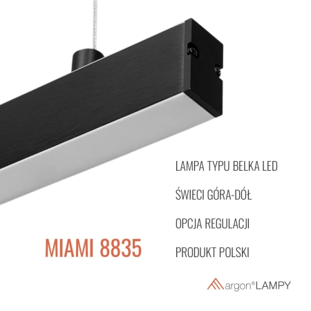Lampa wisząca góra / dół MIAMI 8835 - Argon