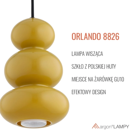 Lampa wisząca ORLANDO  miodowy połysk 8826 - Argon