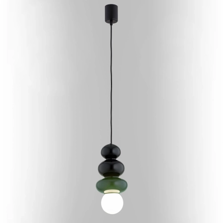 Lampa wisząca ORLANDO PLUS Czarno-zielony połysk 8788 - Argon
