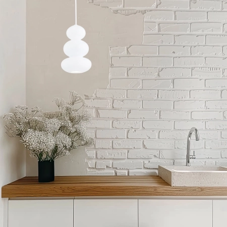 Lampa wisząca ORLANDO  biały połysk 8824 - Argon