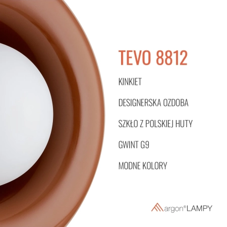 Kinkiet TEVO terakota 8812 - Argon