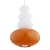 Lampa wisząca DIEGO biały połysk, soczysta pomarańcza 8822 - Argon