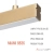Lampa wisząca góra / dół MIAMI 8836 - Argon