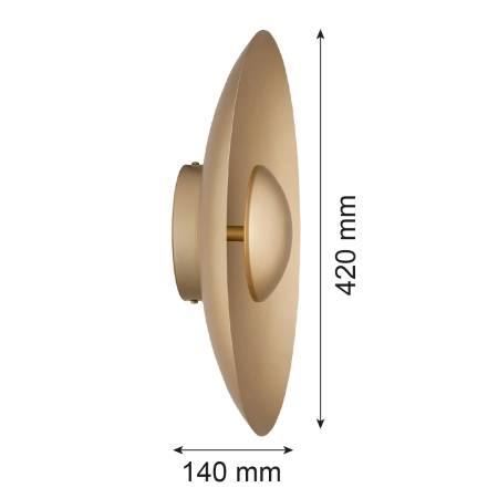 Kinkiet BOLTON złoty 8865 - Argon