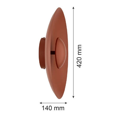 Kinkiet BOLTON terakota 8866 - Argon