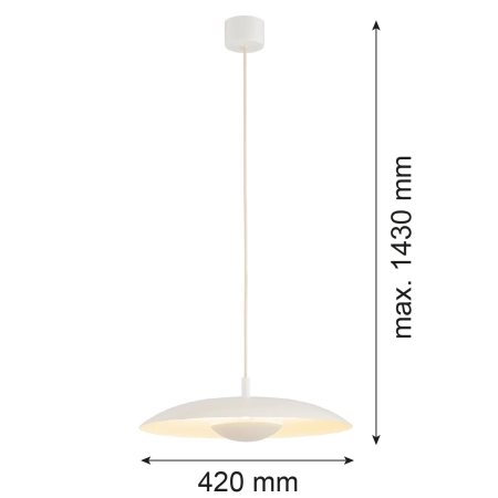 Lampa wisząca BOLTON kremowy 8867 - Argon