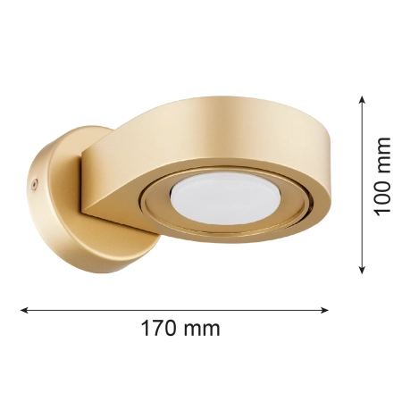 Kinkiet LOTUS złoty 8899 - Argon
