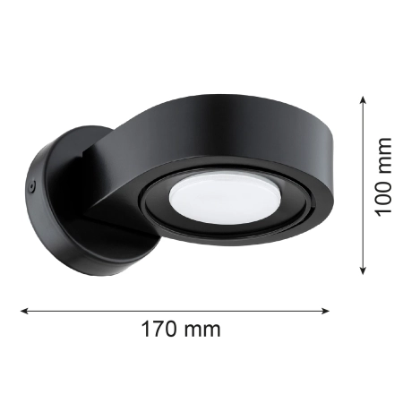 Kinkiet LOTUS czarny 8900 - Argon