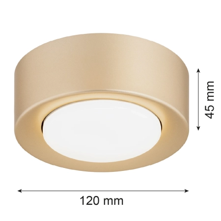 Plafon ELORA złoty 8903 - Argon