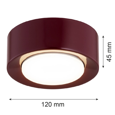 Plafon ELORA bordowy 8904 - Argon