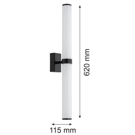Kinkiet LED BATUMI czarny 8927 - Argon