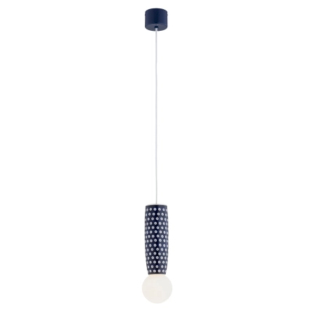 Lampa wisząca z ceramiki bolesławieckiej BOLL kobalt 8937 - Argon