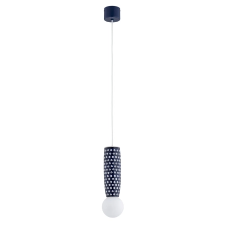 Lampa wisząca z ceramiki bolesławieckiej BOLL kobalt 8937 - Argon