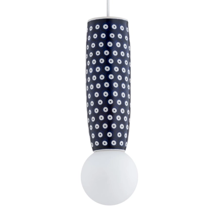Lampa wisząca z ceramiki bolesławieckiej BOLL kobalt 8937 - Argon
