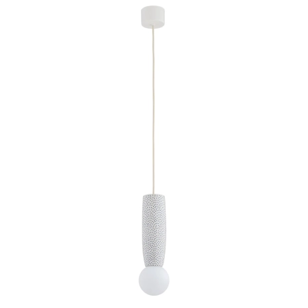 Lampa wisząca z ceramiki bolesławieckiej BOLL kremowy 8938 - Argon