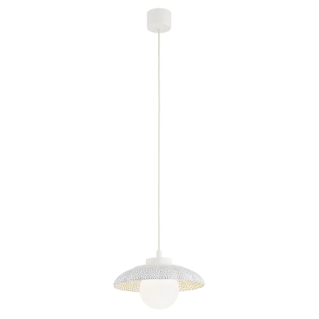 Lampa wisząca z ceramiki bolesławieckiej BOLL kremowy 8947 - Argon