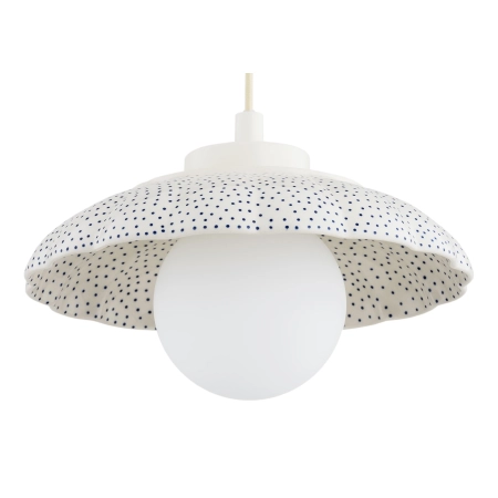 Lampa wisząca z ceramiki bolesławieckiej BOLL kremowy 8947 - Argon