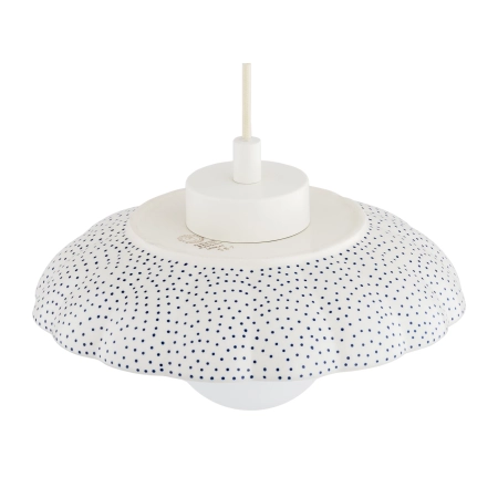 Lampa wisząca z ceramiki bolesławieckiej BOLL kremowy 8947 - Argon