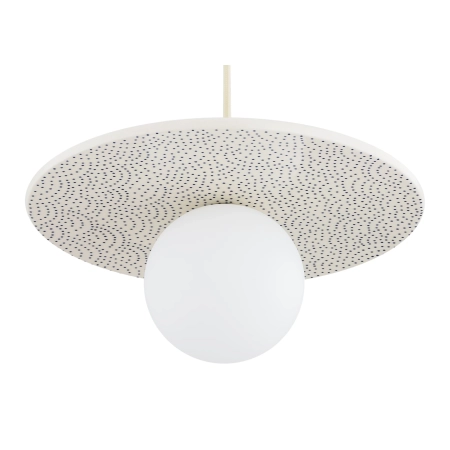 Lampa wisząca z ceramiki bolesławieckiej BOLL kremowy 8949 - Argon