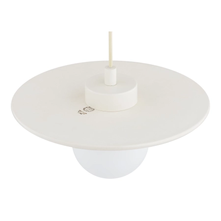 Lampa wisząca z ceramiki bolesławieckiej BOLL kremowy 8949 - Argon