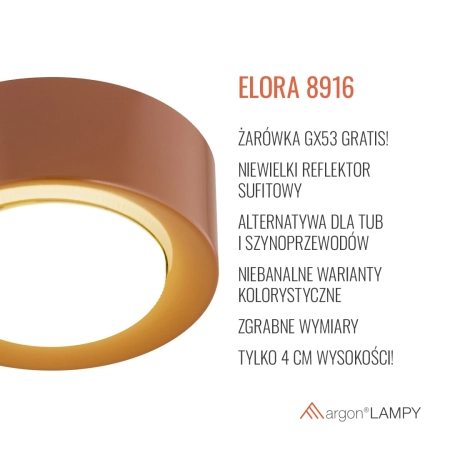 Plafon ELORA terakota 8916 - Argon