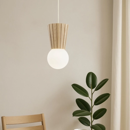 Lampa wisząca VOLANTE jasne drewno dąb naturalny 8951 - Argon