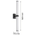Kinkiet LED BATUMI czarny 8927 - Argon