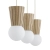 Lampa wisząca VOLANTE jasne drewno dąb naturalny 6357 - Argon