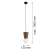 Lampa wisząca VOLANTE ciemne drewno dąb dark honey 8952 - Argon