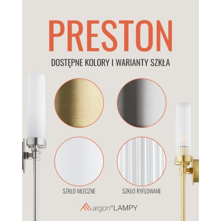 Kinkiet 1 pł. PRESTON 8978 - Argon